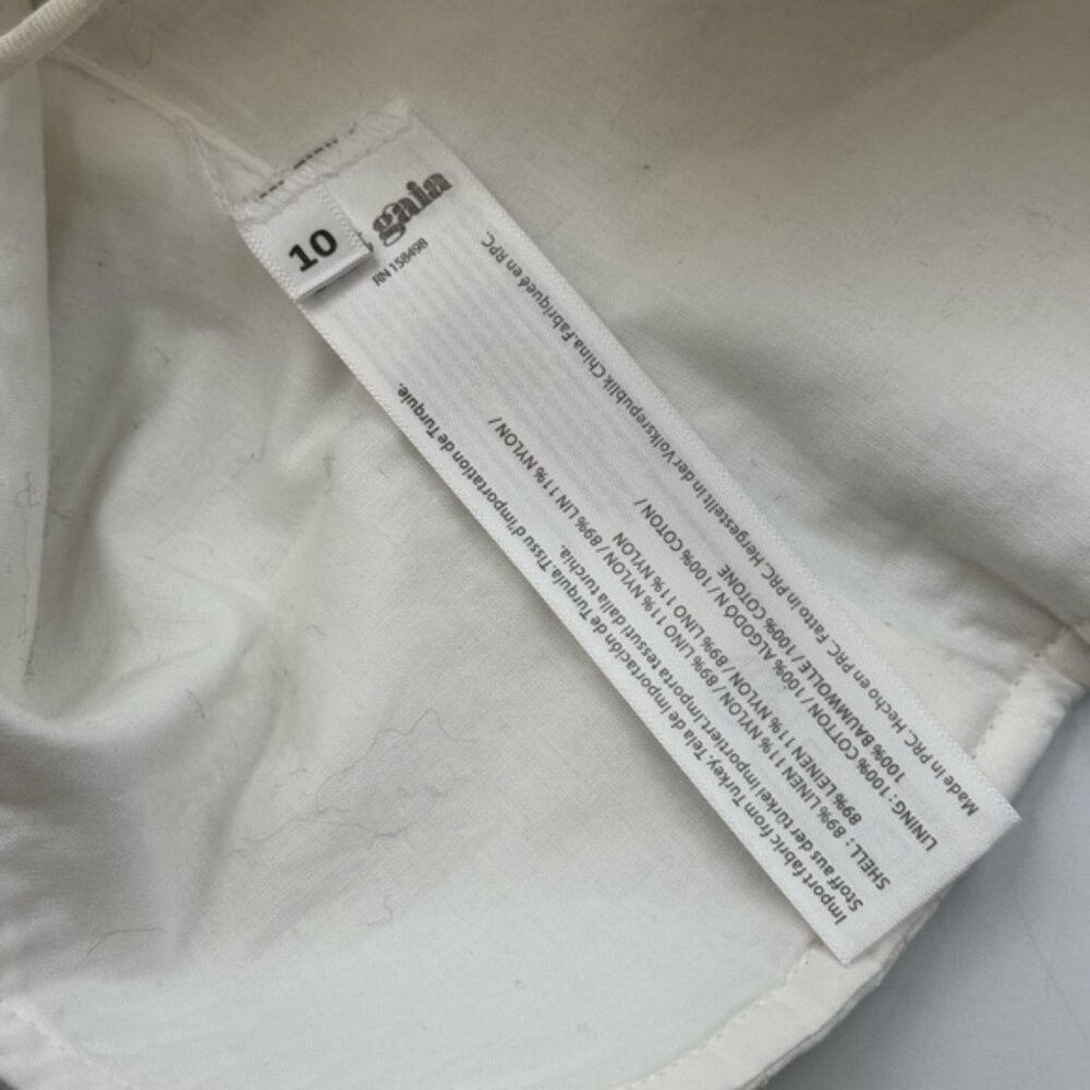 🆕 CULT GAIA 🧿 NWOT Off-White Habana Strappy Corset Zip Top, Sz US 10 - Picture 16 of 16